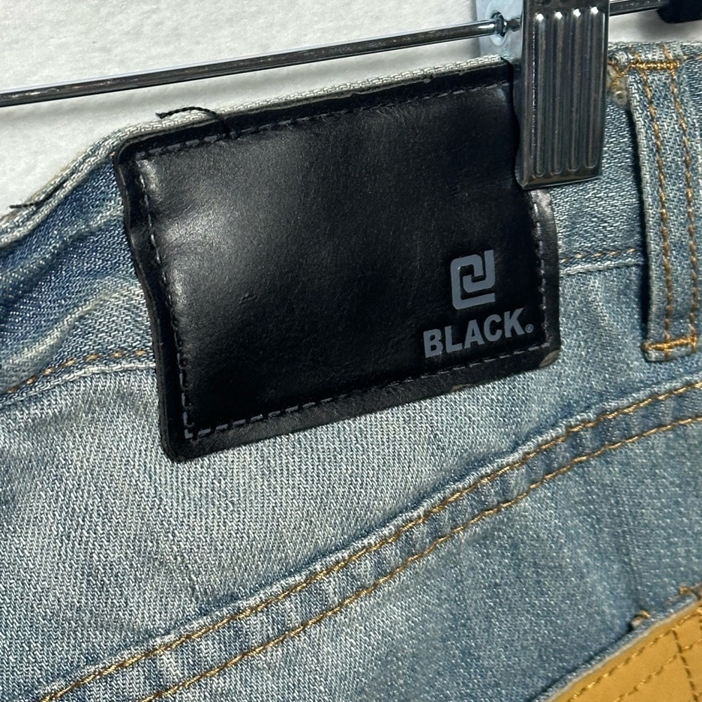 Black Brand Men's Slim Ripped Jeans - Picture 5 of 10